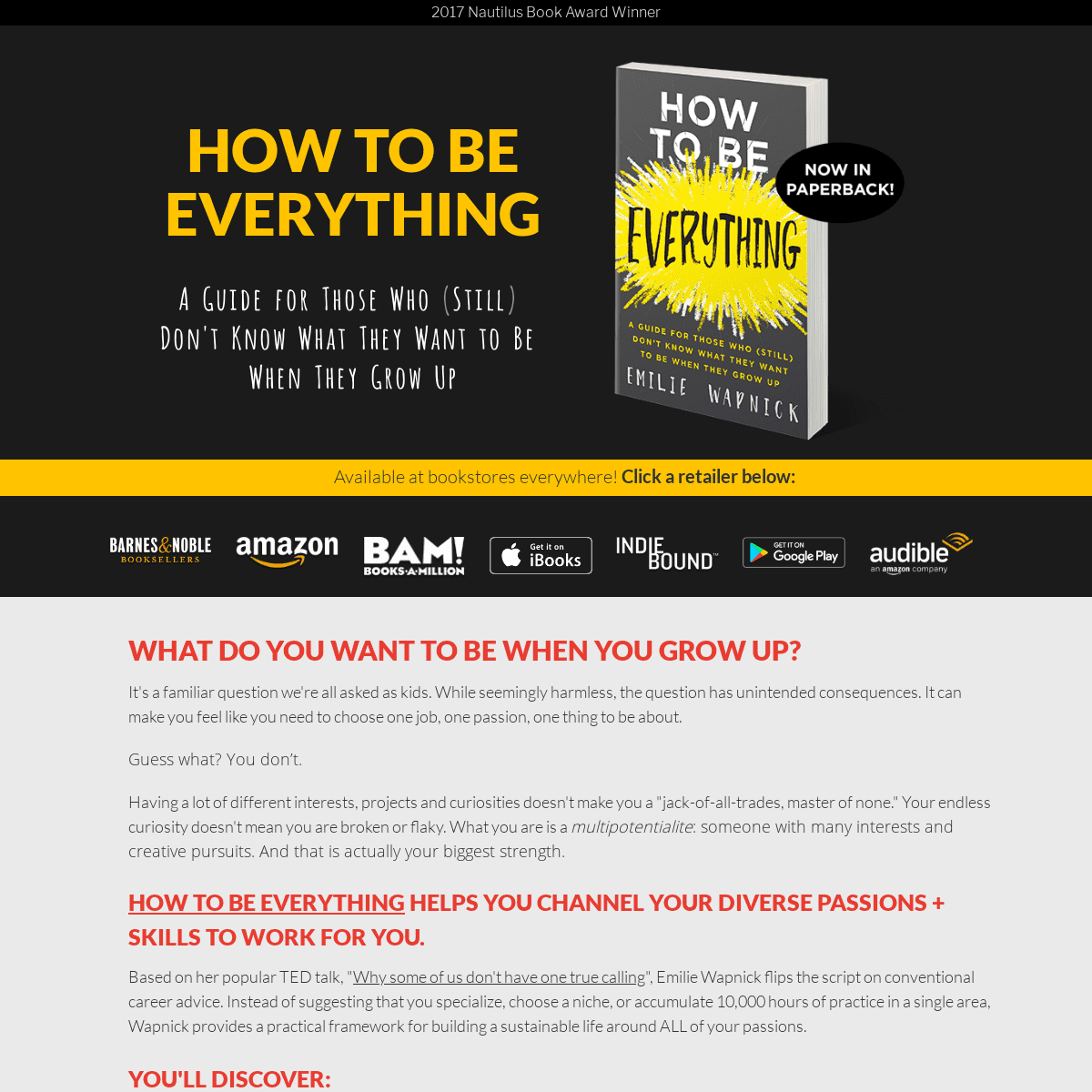 How to Be Everything: A Guide for Those Who (Still) Don’t Know What They Want to Be When They Grow Up - How to Be Everything