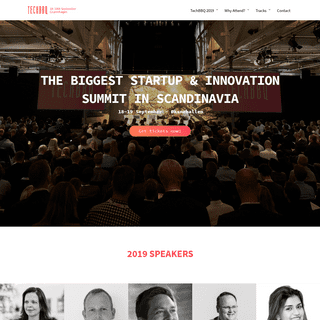 TechBBQ 2019 - The biggest innovation and tech summit in Scandinavia