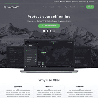 ProtonVPN: Secure and Free VPN service for protecting your privacy