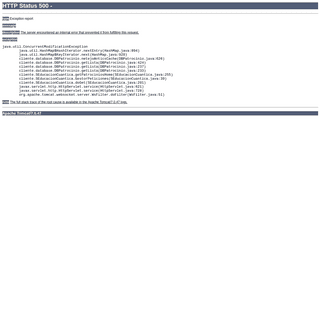 Apache Tomcat/7.0.47 - Error report
