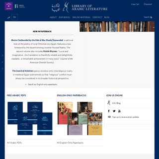 Home - Library of Arabic Literature | Library of Arabic Literature