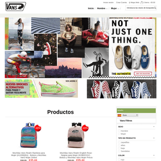 Comprar Zapatillas Vans y Mochilas Vans Baratas Online | Vans Tienda Online España