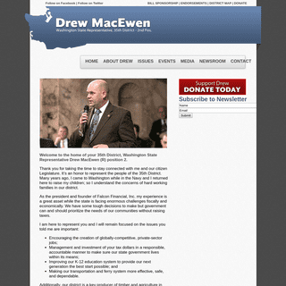 Washington State Representative Drew MacEwen (R) 35th District, Position 2