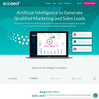 Exceed.ai - Accelerating Sales & Marketing with AI and Automation