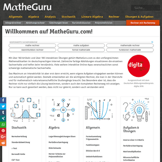 Willkommen auf MatheGuru.com! - MatheGuru