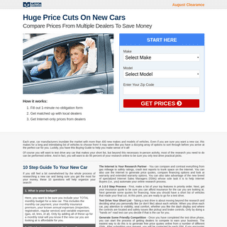 Car Comparison — MotorClearance.com