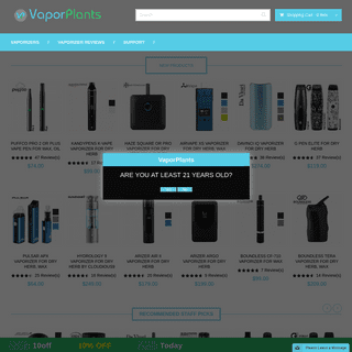 VaporPlants Shop - Top Vaporizers, Vape & Wax Pen Selection