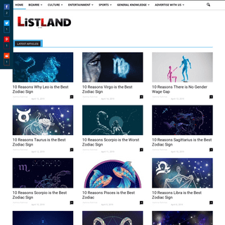 Top 10 Lists - ListLand