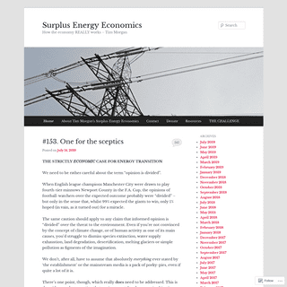 Surplus Energy Economics | How the economy REALLY works – Tim Morgan
