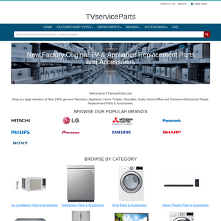 TV Parts | Appliance Parts | TVserviceParts.com