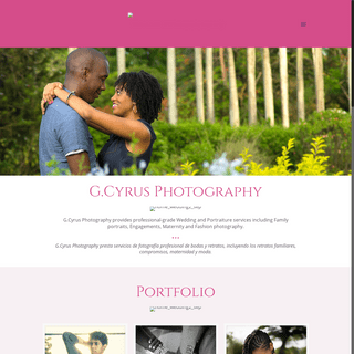 G. Cyrus Photography – Wedding, Family portraits, Engagements, Maternity and Fashion photography