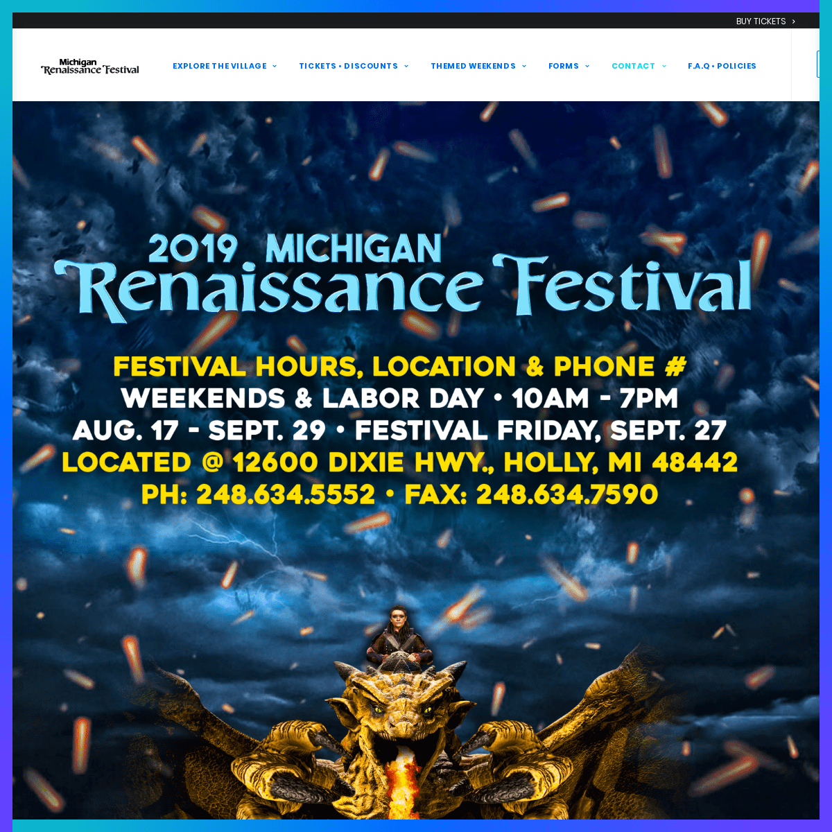 Michigan Renaissance Festival – 16th Century Festival