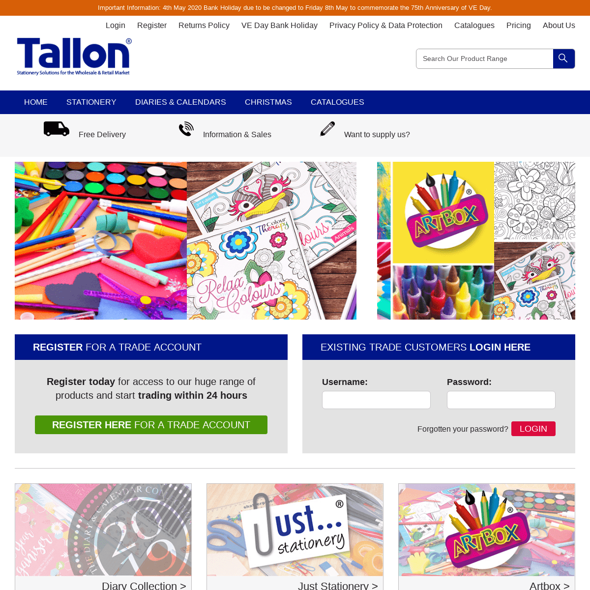 Tallon International | Stationery, Diary, Calendar, Christmas Solutions 