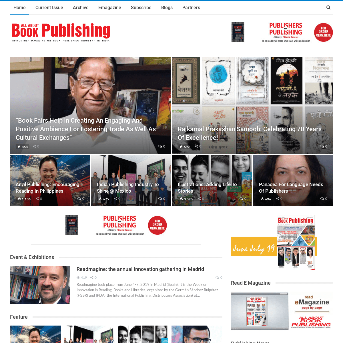 All About Book Publishing – Bi-monthly publication on book publishing industry