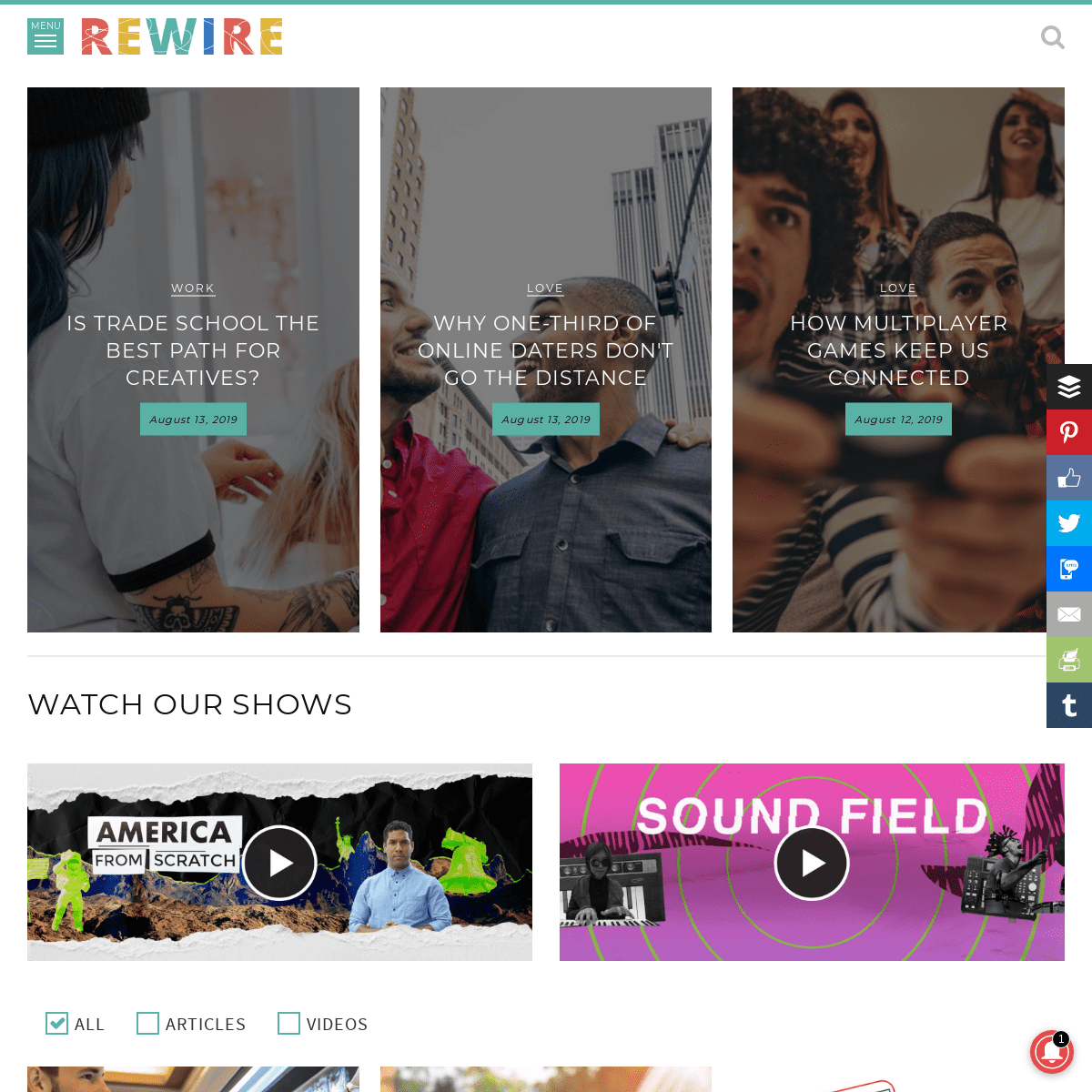 Rewire - Ideas for a better life and a brighter future