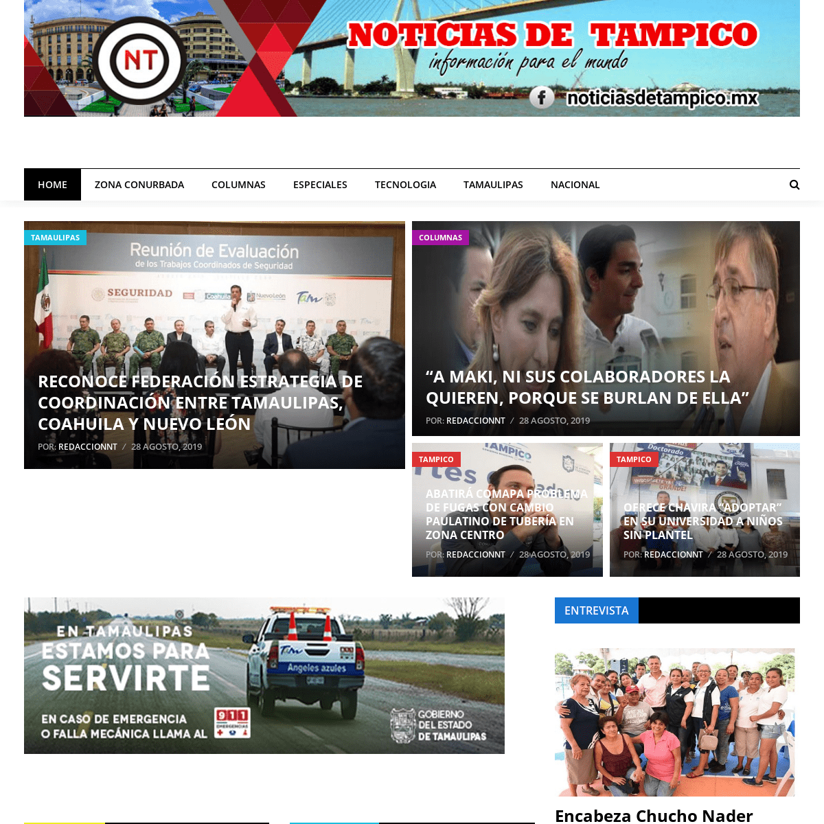 Noticias de Tampico – INFORMACION PARA EL MUNDO