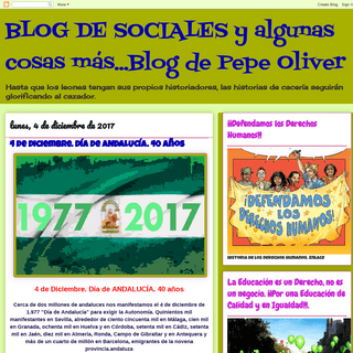 BLOG DE SOCIALES y algunas cosas más...Blog de Pepe Oliver