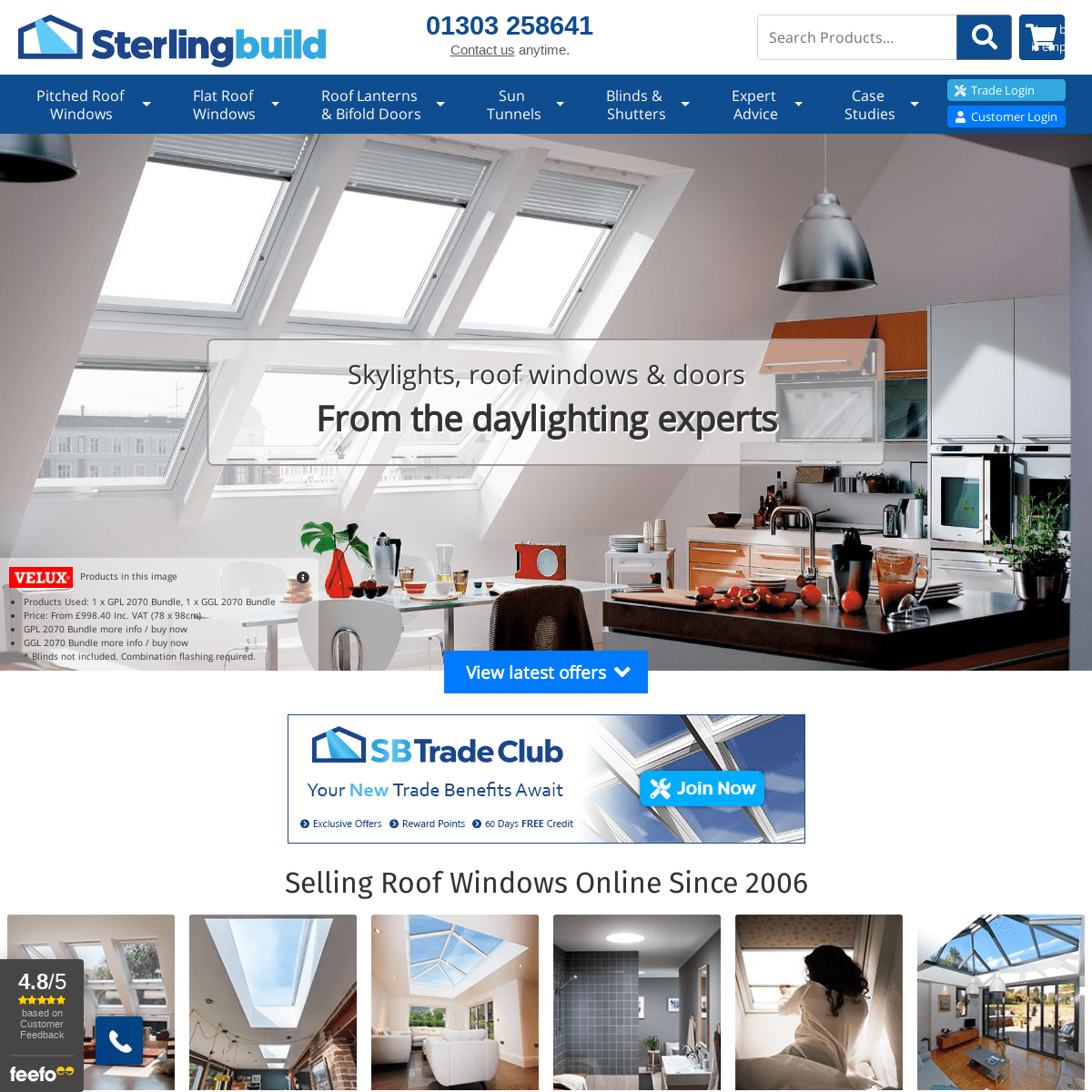 VELUX Windows, Rooflights & Lanterns at the Lowest Prices | Sterlingbuild