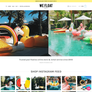 WE FLOAT BALI - Online Store & Rental Service Pool Floaties Bali