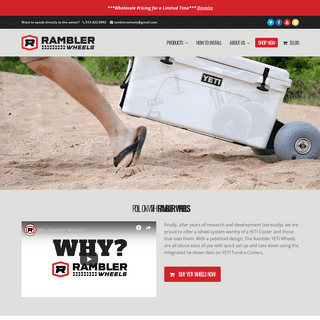 YETI Wheels From Rambler Wheels • Buy EASY to Install Cooler Wheels
