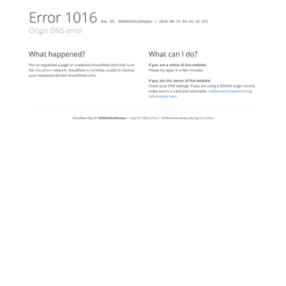 Origin DNS error | investfeed.com | Cloudflare