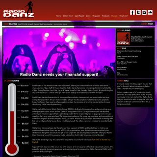 Donate - Radio Danz - the world's pure dance channel!