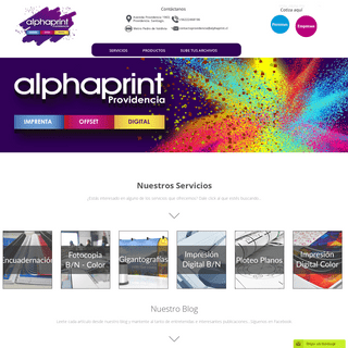 Soluciones grÃ¡ficas, imprenta digital color - alphaprint providencia 22468196