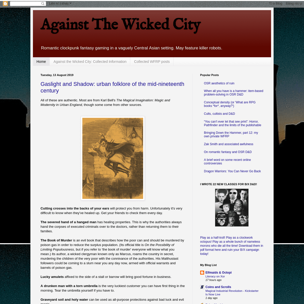 Against The Wicked City