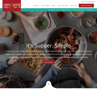 We make it Simple to eat homemade Suppers! | Simply Supper