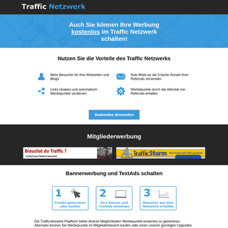 Traffic Netzwerk - Kostenlos Werbung schalten