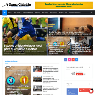 Notícias do Gama - Portal de Notícias Gama Cidadão - Página inicial