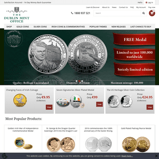 The Dublin Mint Office - Commemorative Coins, British, Gold and UK Coins- 