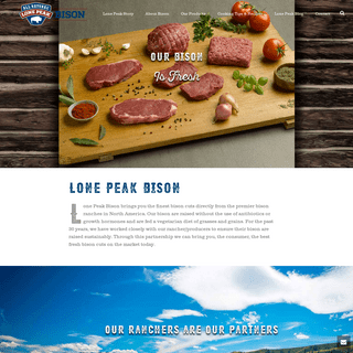 Lone Peak Bison – All Natural Bison Meat Products
