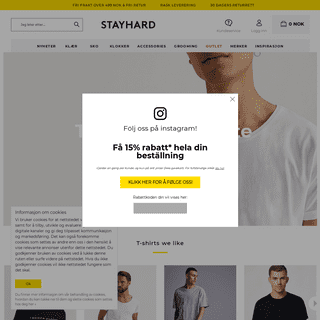 Stayhard.no - Mote og Merkesklær for menn på nettet