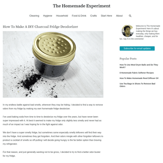 The Homemade Experiment | DIY & Homemade Household Cleaners & Products