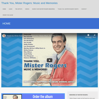 A complete backup of thankyoumisterrogers.com