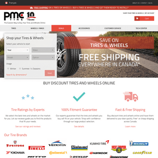 Buy discount tires and low price wheels online - PMCtire Canada