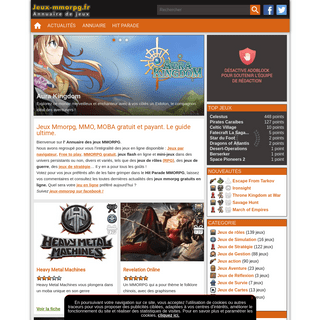 Jeux-MMORPG.fr - DÃ©couvres les jeux MMORPG - MMO free to play
