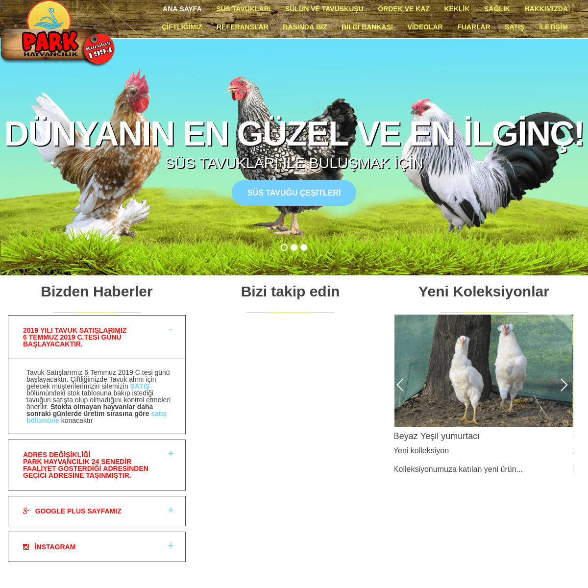 Park Hayvancılık - Süs Tavukları, Keklik, Sülün, Tavuskuşu, Ördek, Kaz, Üretim Çiftliği, Bursa - Türkiye