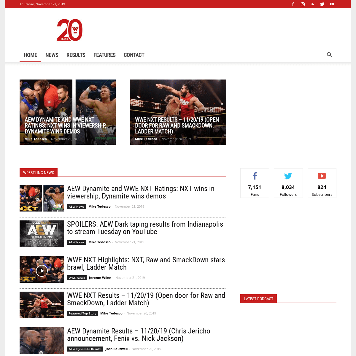 A complete backup of wrestleview.com