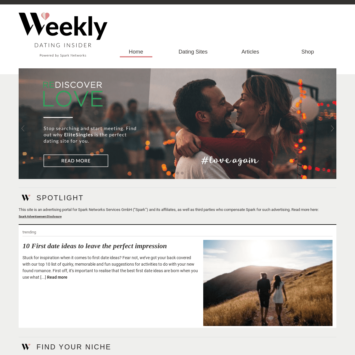 Home | Weekly Dating Insider
