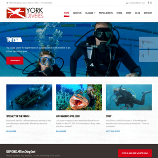 York Divers – Scuba Diving – York's ONLY PADI 5-Star Dive Center