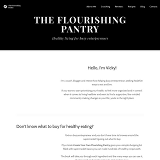 A complete backup of theflourishingpantry.com