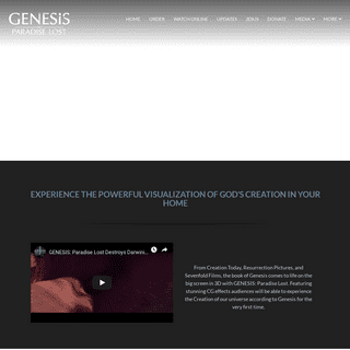 Genesis- Paradise Lost - See Creation in 3D at GenesisMovie.com