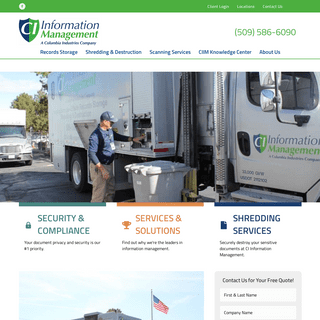 Records Storage, Scanning Services & Secure Shredding in Tri Cities WA