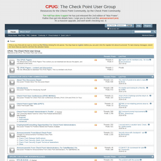 CPUG: The Check Point User Group