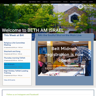 Beth Am Israel â€“ Building Meaningful Jewish Lives Together