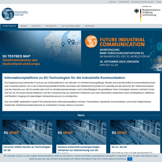 Informationsplattform fÃ¼r 5G - Industrielles Internet - IP45G