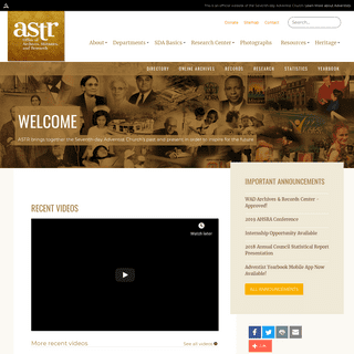 Adventist Archives | Welcome