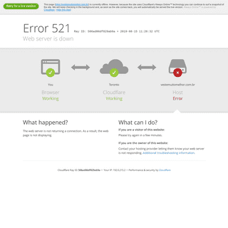 vestemuitomelhor.com.br | 521: Web server is down